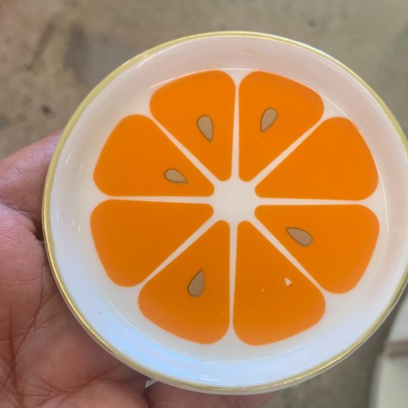 trinkets dish with gold accent jewelry tray gift - Picture 2 of 4